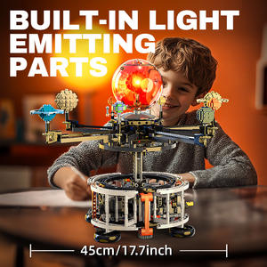 Set di Blocchi <span class=keywords><strong>da</strong></span> Costruzione Technic PF Elettrico STEM Navicella Spaziale, Moto Celeste, Universo, Sole, Pianeta Terra e Luna in Orbita 42179 - Product Image 3