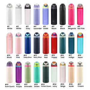Custom Logo 24OZ OW Sports <strong>Insulated</strong> Water Bottle Double Wall Thermos Vacuum <strong>Flask</strong> With Flip Lid &amp; Handle - Product Image 2