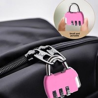 Mini cadenas à code pour bagages, sacs à dos, casiers de dortoir et trousses à crayons - Alliage de zinc, étanche