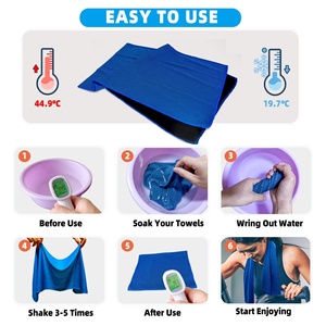 Serviette rafraîchissante en microfibre pour le fitness et les sports <span class=keywords><strong>de</strong></span> plein air - Chiffon absorbant à séchage rapide pour le sueur - Product Image 3