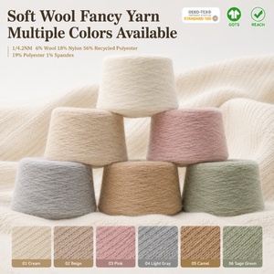 Fornitore Premium di Filati di <span class=keywords><strong>Lana</strong></span> 1/4.2NM, Filato Fantasia a Pelo Lungo, Morbido e Soffice, Misto Alpaca per Maglieria di Alta Gamma, Vendita all'Ingrosso - Product Image 3