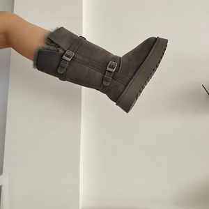 أحذية ثلج جلدية أصلية مقاومة للماء بكعب 3-5 سم - Product Image 5