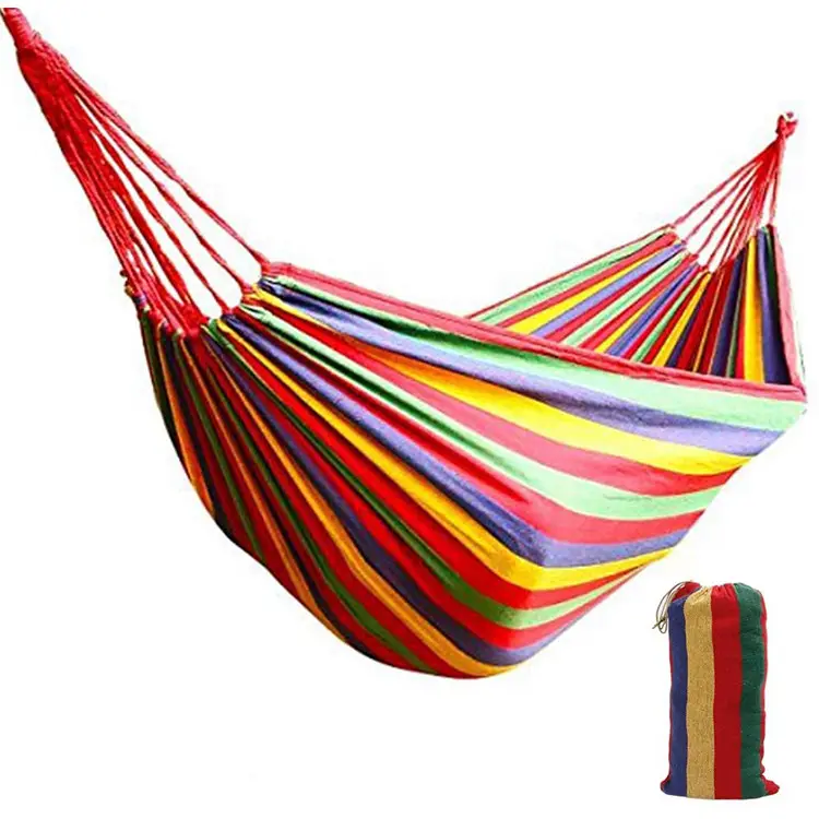 New Outdoor Portable Garden Camping Hanging Folding Knit Hammock/ hammock bed outdoor