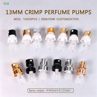Pompe de pulvérisation de parfum sans sertissage FEA15mm personnalisable en gros avec collier et capuchons en aluminium - MOQ10000PS