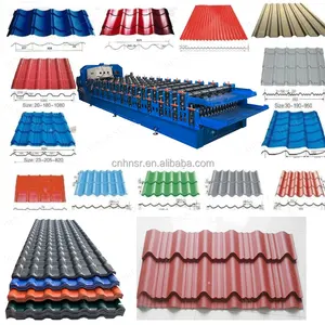 Hot Sale CNC Three Layer Roll Forming Machine Telhado De Zinco Ondulado Telhado De Chapa De Metal Que Faz A Máquina De Fabricação De Telha Máquinas