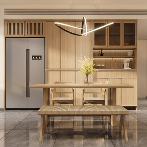 Nordic moderno minimalista domestico scrivania in legno di cera bianca sala da pranzo <span class=keywords><strong>tavolo</strong></span> da pranzo <span class=keywords><strong>rettangolare</strong></span> e sedia - Product Image 3