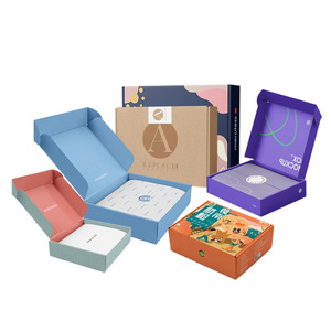 <span class=keywords><strong>2025</strong></span> nhà sản xuất tùy chỉnh in màu tông bưu phẩm vận chuyển Bưu Chính hộp giấy bao bì sóng vận chuyển hộp cho hàng may mặc - Product Image 3