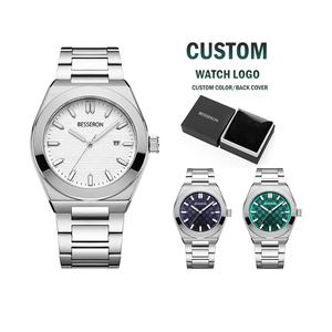 China OEM Luxury Custom MIYOTA Japan Movement Business 42mm Stainless Steel <b>Men's</b> Mechanical Wrist <b>Watch</b> Ceramic Band Analog - Product Image 2