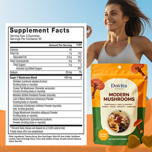 Gomitas de Extracto de Hongos 10 en 1, Mezcla de Melena de León, Reishi, Cordyceps, Chaga, Cola de Pavo, Maitake, Shiitake, Suplemento Dietético - Product Image 2