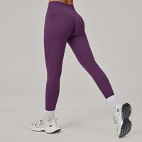 Hochwertige nachhaltige recycelte Hosen Nahtlose gerippte Yoga-Leggings Yoga-Fitness-Hosen Laufen Yoga-Sport hosen für Frauen