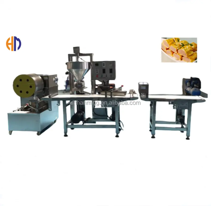 High quality automatic gas egg roll press pan film skin lumpia wrapper making rolling machine