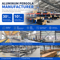 Pergola économique en acier Q235 avec cadre en aluminium, à simple couche, manuelle, protection solaire et pluie pour terrasse