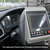 Feuille composite PC PMMA à 2 couches, polycarbonate acrylique, panneau d'instrumentation, protection d'écran automobile, fenêtre de protection