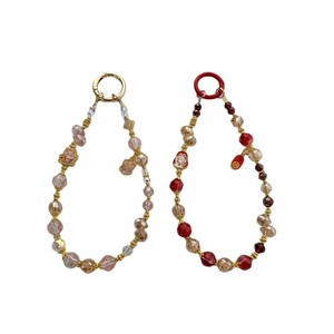 Catenella per Telefono con Gatto Portafortuna Maneki Neko, Braccialetto Corto con Perline e Cristalli Feng Shui, Cordino da Polso - Product Image 5