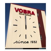Reloj de Torre Industrial Italiano de 4 Metros (131 Pies) con Doble Cara Iluminada, Esfera de Hierro con Pantalla de Cuarzo y Motores Incluidos