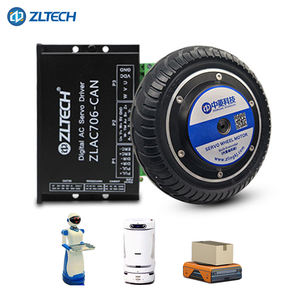 बिल्ट-इन-एन्कोडर 8 इंच 5nm 36/48v 350w 400 आरपीएम 1024 तार 100 किलोग्राम भार ब्रशलेस डीसी सर्वो इलेक्ट्रिक व्हील हब मोटर - Product Image 6