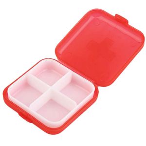 4 Compartment Pill Box Medicine Vitamin <b>Tablet</b> Storage <b>Container</b> Travel Case - Product Image 1