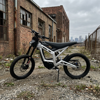 Vélo de montagne électrique professionnel 4000W, pneus larges, batterie lithium 72V, cadre en alliage d'aluminium pour adulte, usage extérieur, moteur électrique tout-terrain