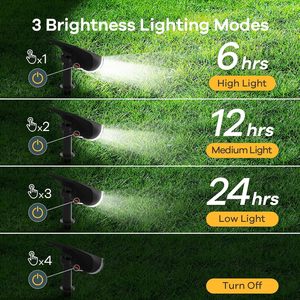 Luces Solares para Jardín con Certificación TUV, Resistentes al Agua IP67, StarRay, Encendido Automático al Anochecer, 3 Modos de Iluminación, Batería con Duración Superior a 12 Horas - Product Image 4