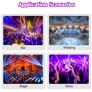 Luz de escenario móvil Sharpy Beam de 380W 17R con estuche de transporte, doble prisma, DMX512, CRI85, tipo Lyre, para bodas, clubes y discotecas. - Product Image 5