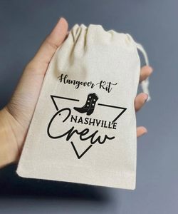 Sac en coton biologique recyclable avec cordon de serrage, impression personnalisée couleur, pour cadeaux, courses, collations, sandwichs et emballage alimentaire (vente en gros) - Product Image 3