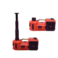 Nouvelle Offre 2023 : Kit d'outils d'urgence pour voiture 3-en-1 avec cric hydraulique électrique portable 12V, gonfleur et clé, capacité 1-10t, hauteur max. 360/450mm