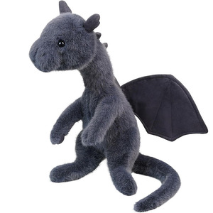 8454 Kawaii Drago Nero Volante Peluche con Coda Lunga, Bambole da Abbracciare, Regali di Compleanno per Bambini, Peluche Drago Nero - Product Image 1