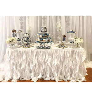 Trang Trí Tiệc Thanh Lịch Cà Phê Nâu 120 Inch Khăn Trải Bàn Đám Cưới Tròn - Product Image 6