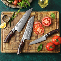 Couteaux de chef de luxe XINZUO en acier Damas, acier en poudre 14Cr, manche G10, ustensiles de cuisine