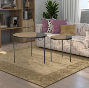 Table basse imbriquée moderne de luxe Conception unique de trous Meubles de salon durables faits à la main pour la maison Villa Hôtel Appartement Utilisation - Product Image 6