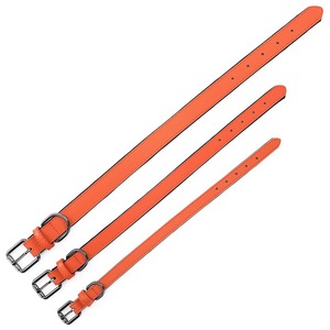 Premium Luxury Genuine Leather <b>Dog</b> <b>Collar</b> Soft Padded Fleece Lining Adjustable Heavy-Duty for <b>Small</b>/Medium Breeds - Product Image 4