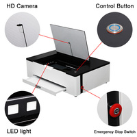 BYlaser laser Machine De Gravure 50W Portable Petit Mini APP Contrôle DIY CNC Laser graveur Cutter pour Bois Plastique cristal