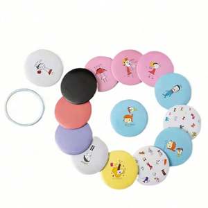 Espejo Cosmético Portátil de Vidrio con Logotipo Personalizado 1110, Diseño Pequeño de Una Sola Cara, Impresión Serigráfica, Uso Promocional - Product Image 1