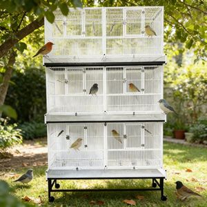 Gabbia per Uccelli Grande con Buona Ventilazione, Facile da Pulire, Struttura Stabile, Gabbia per Allevamento Pappagalli - Product Image 5