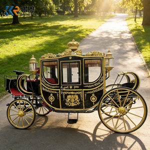 Charrette à cheval de mariage romantique, chariot de conte de fées de luxe, carrosse de <span class=keywords><strong>Cendrillon</strong></span>, chariot royal de mariage du <span class=keywords><strong>prince</strong></span> William en vente - Product Image 3