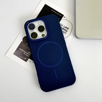 Coque de téléphone magnétique souple et givrée Slim Ring pour iPhone 17 Pro Max 17 Air, antichoc et protectrice