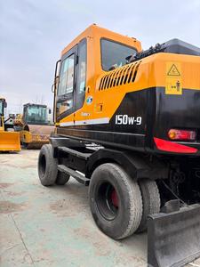 Excavatrice sur pneus Hyundai 150 d'occasion, modèle 2022, haute qualité, Corée, 15 tonnes, godet de 0,71 m, moteur, boîte de vitesses, pompe - Product Image 2