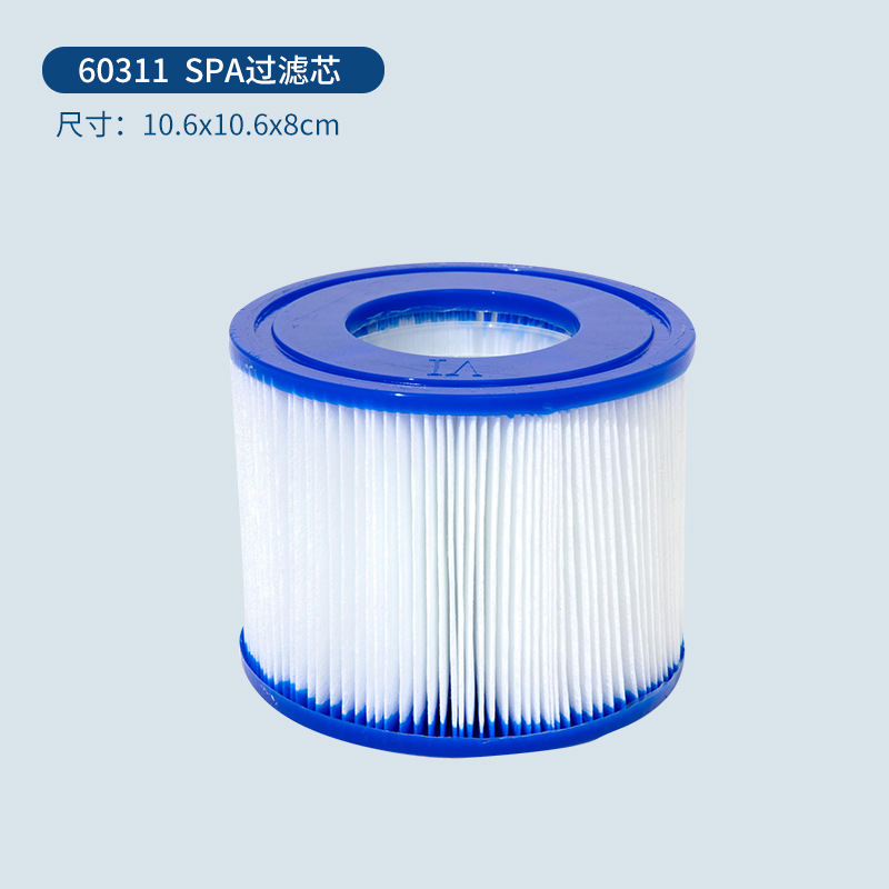 Especificaciones: Elemento filtrante para piscina de SPA ondulado de 10.6cm X H8.0cm