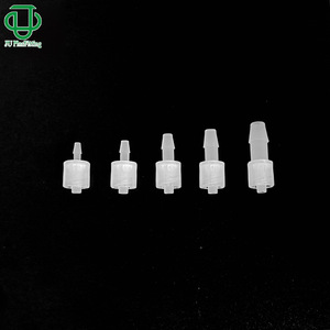 Pièces en plastique PP de haute qualité, blanc naturel et noir, connecteurs mâles Luer, rotatifs et mobiles, équipement médical de précision - Product Image 1