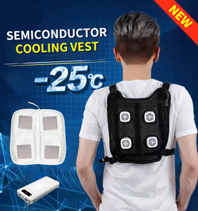 Gilet Rinfrescante Estivo a Semiconduttore con Ventilatore e Protezione Solare per Forniture - Product Image 2