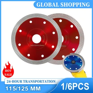 Disque de coupe diamanté industriel 115/125 <span class=keywords><strong>mm</strong></span> pour carrelage en porcelaine, céramique, grès turbo fin et marbre - Angle de pressage à chaud - Product Image 4