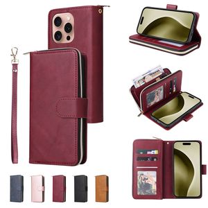 Fermeture éclair multifonction 9 cartes fente portefeuille étui en cuir pour <span class=keywords><strong>Redmi</strong></span> <span class=keywords><strong>NOTE</strong></span> 13 <span class=keywords><strong>Pro</strong></span> Plus 12 5G <span class=keywords><strong>11</strong></span> 4G 11S <span class=keywords><strong>pochette</strong></span> de couverture de sac à main avec sangle - Product Image 4