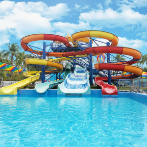Tobogán Acuático de Fibra de Vidrio para Piscina al Precio Más Favorable, Apto para Escuelas Comerciales y Familias - Product Image 2
