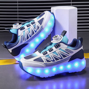 <span class=keywords><strong>Prix</strong></span> usine LED quatre roues en ligne réglable chaussures à roulettes professionnelles en plein air enfants patins chaussures à roulettes pour enfants - Product Image 4