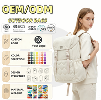 Sac à dos tendance pour étudiant avec cordon de serrage, compartiment matelassé pour ordinateur portable, fermeture éclair discrète au dos, idéal pour l'université, les voyages et le quotidien, pour femme, OEM