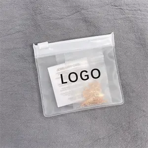 Custom Small Mini Size Clear Transparent Pvc Plastic Zipper Bag For Jewelry Earring Necklace Display Packaging Zip Lock Pouch