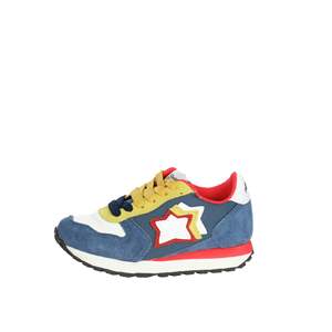 Sneakers per Bambini Athletic Stars Icaro103 Blu Bianco in Tela Scarpe alla Moda - Product Image 1