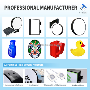 Boîte à lumière LED extérieure à énergie <span class=keywords><strong>solaire</strong></span> 3D Rectangle Acrylique <span class=keywords><strong>Panneau</strong></span> rotatif décoratif Cadre en aluminium <span class=keywords><strong>Panneau</strong></span> tourné - Product Image 3