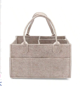 Organizador de Pañales Portátil, Rectangular, de Fieltro No Tejido, Plegable, con Asa, Divisor Extraíble, Múltiples Bolsillos, para Guardería - Product Image 6