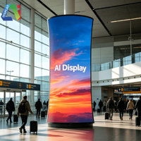 Écran LED flexible incurvé de forme spéciale AI Display Wave-Form Creativity 8K 1000cd Luminosité Mur vidéo P1.2/P1.8/P2 7680Hz